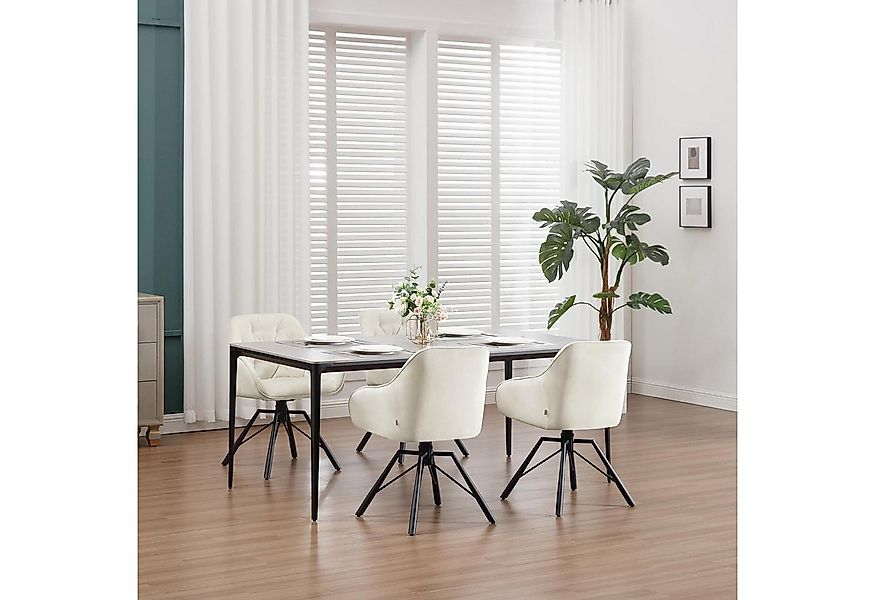 Woltu 4-Fußstuhl (2 St), drehbar, Esszimmerstuhl für Esszimmer Küche Wohnzi günstig online kaufen