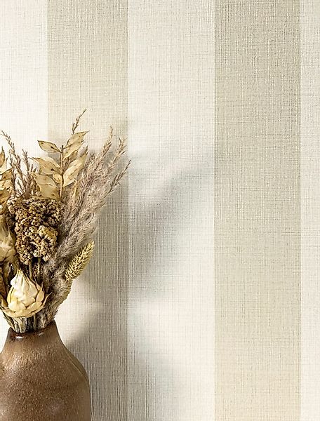 Newroom Vliestapete, Beige Tapete Streifen Streifen günstig online kaufen