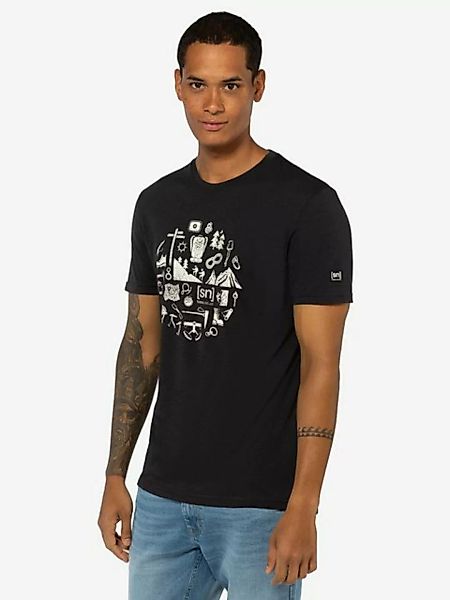 SUPER.NATURAL T-Shirt für Herren, Merino WELL EQUIPPED Berg Motiv, atmungsa günstig online kaufen