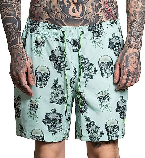 Sullen Clothing Boardshorts Haubs Tattoo Schädel Schlange Badehose günstig online kaufen