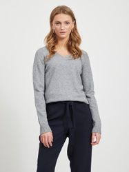 Vila V-Ausschnitt-Pullover VIRIL V-NECK L/S KNIT günstig online kaufen
