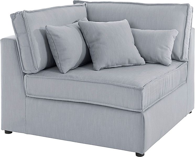 RAUM.ID Sofa-Eckelement "Florid", Teil eines Modulsofas, fester Sitzkomfort günstig online kaufen