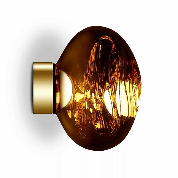 Tom Dixon LED-Wandlampe Melt Surface Mini, 30 cm, amber gold günstig online kaufen