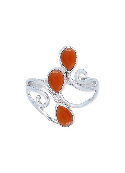 mantraroma Silberring SIDISTI aus 925 Silber mit Karneol (Ring mit Schmuckb günstig online kaufen