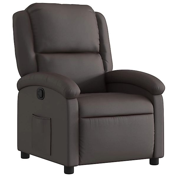 vidaXL Sessel Relaxsessel Dunkelbraun Echtleder (1-St) günstig online kaufen