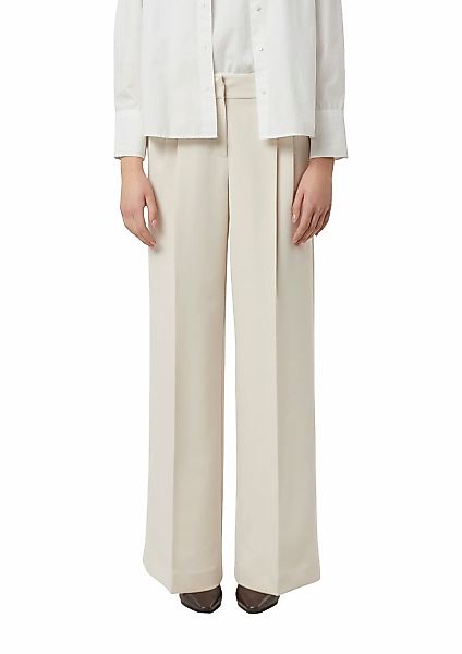 Comma Stoffhose mit geradem Bein und Bundfalten günstig online kaufen