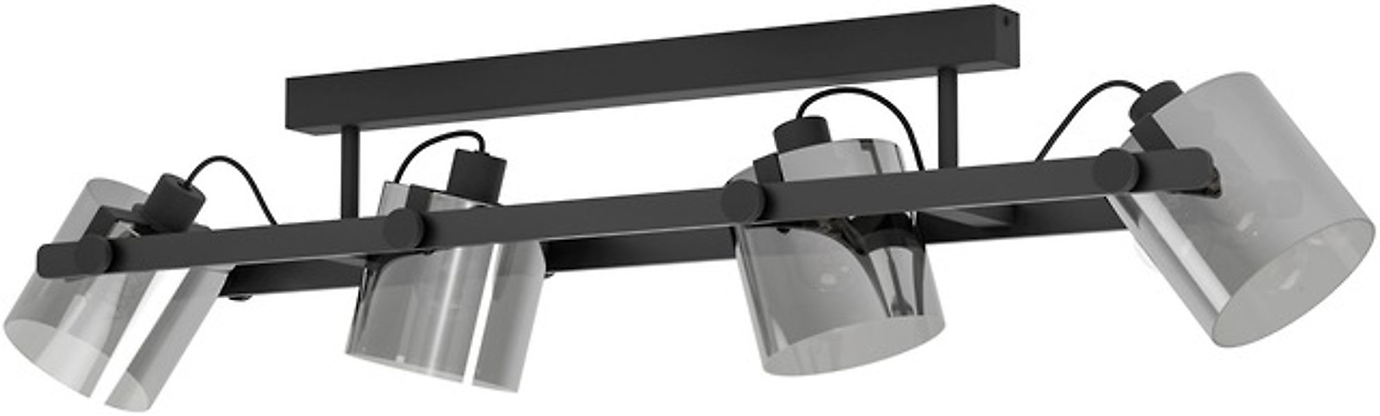 EGLO LED Deckenleuchte »HORNWOOD 2 Deckenlampe - Stahl, Holz - E27 - 4X40W günstig online kaufen