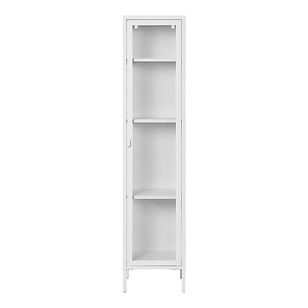 ebuy24 Brisbane Vitrinenschrank 1 Glas Tür Weiß günstig online kaufen