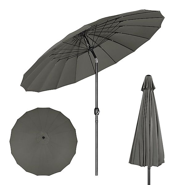 Woltu Sonnenschirm, Gartenschirm mit Kurbel, Ø günstig online kaufen