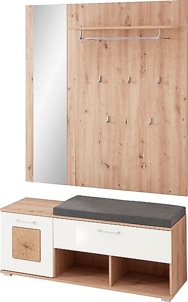 Innostyle Schuhbank »Fun Garderobe Set, 126x193x38cm (B/H/T)«, (2 St.), 1 t günstig online kaufen