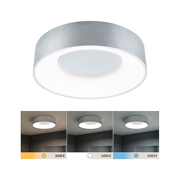 Paulmann "LED Deckenleuchte Casca IP44 White Switch 1500lm 230V 16W Alu mat günstig online kaufen
