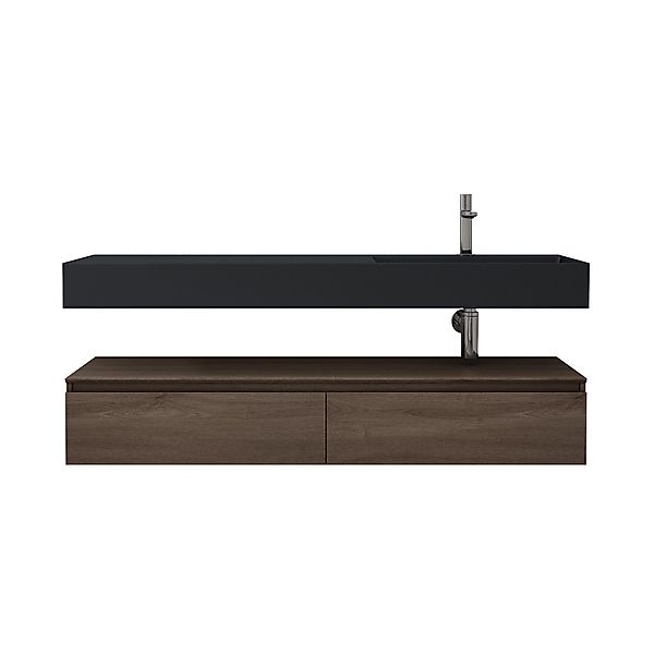 doporro Badmöbel-Set Waschtisch mit Unterschrank 150cm günstig online kaufen