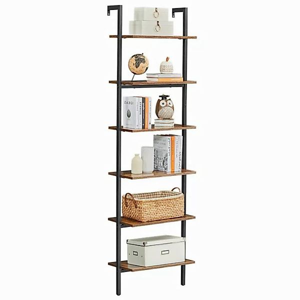 VASAGLE Bücherregal Standregal, 6 Ablagen, 204,8 x 60 x 30 cm günstig online kaufen