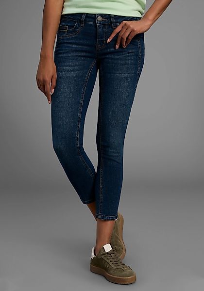 Arizona 7/8-Jeans "mit Keileinsätzen", extra-enger Schnitt, Used-Look-Wasch günstig online kaufen
