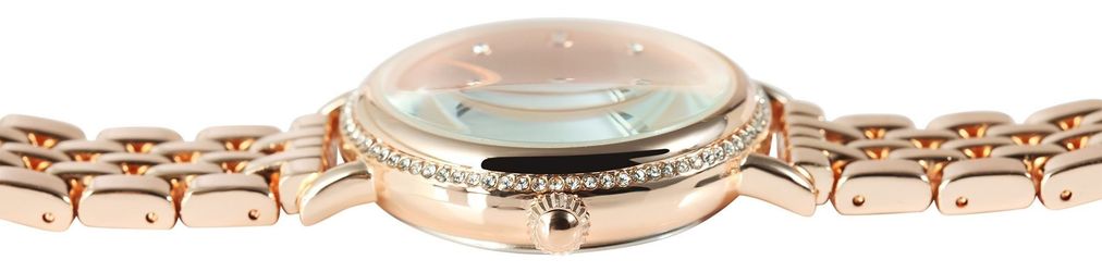 Excellanc Quarzuhr 1800248 mit Metallarmband, Similibesatz, günstig online kaufen