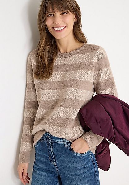 CECIL Rundhalspullover mit Streifenmuster günstig online kaufen