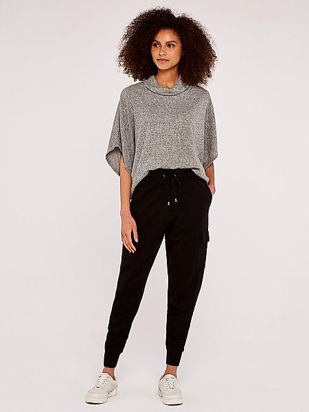 Apricot Kurzarmpullover Cape in Rippstrick, mit günstig online kaufen
