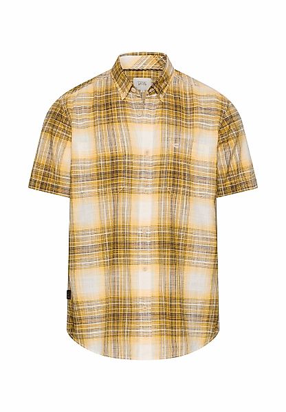 camel active Karohemd kurzarm, mit Button-Down-Kragen günstig online kaufen