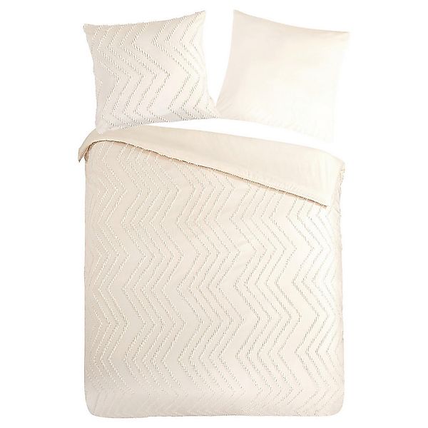 PURE luxury collection Bettwäsche »Zigzag«, Mikrofaser, 135x200, 2 Teilig, günstig online kaufen