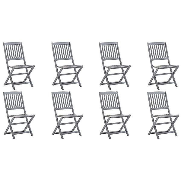 vidaXL Gartenstuhl Klappbare Gartenstühle 8 Stk. günstig online kaufen