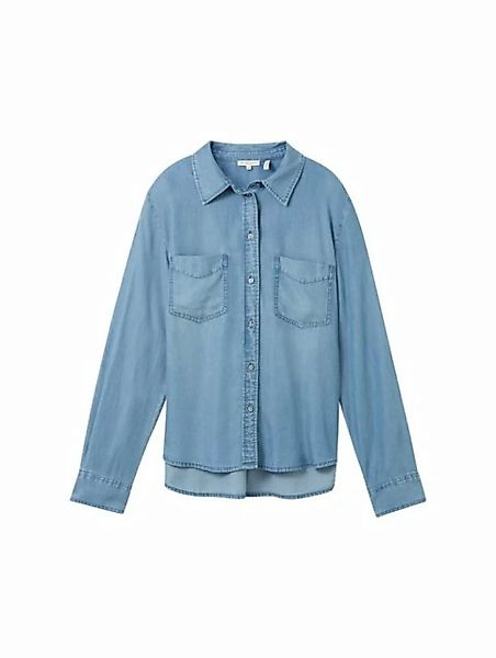 TOM TAILOR Hemdbluse blouse denim look günstig online kaufen