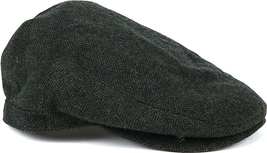 Barbour Barlow Flat Cap Herringbone Dunkelgrün - Größe XL günstig online kaufen