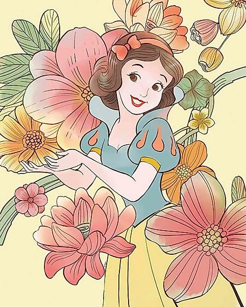 Komar Poster "Snow White Flowers", Disney, (1 St.) günstig online kaufen