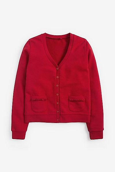 Next Strickjacke Jersey-Strickjacke mit gerüschten Taschen (1-tlg) günstig online kaufen