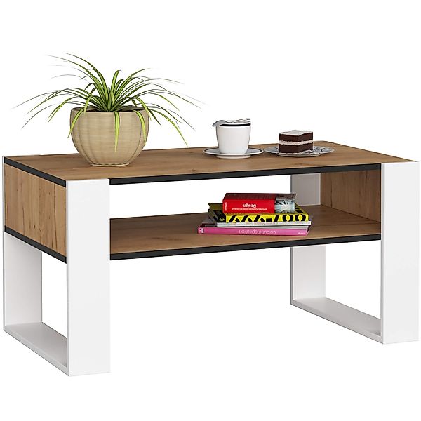 Milord Couchtisch Couchtisch Holz mit Regal günstig online kaufen