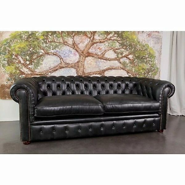 JVmoebel Sofa Sofas Klassische Leder Textil Sofa 3 Sitzer günstig online kaufen