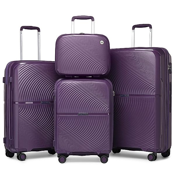 British Traveller Kofferset Reisekoffer-Set, 4-teiliges Hartschalen-Spinner günstig online kaufen