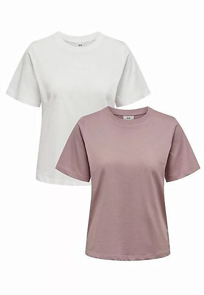 JACQUELINE de YONG T-Shirt Basic T-Shirt 2-er Set VMPAULA (2-tlg) 5417 in W günstig online kaufen