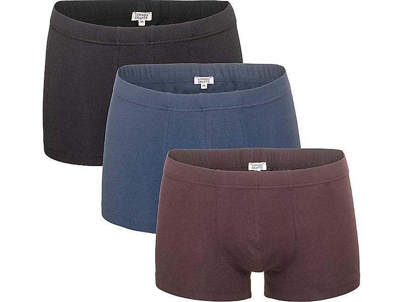 LIVING CRAFTS Boxershorts Living Crafts Bio-Herren-Boxershorts 'SAGON' 3 St günstig online kaufen