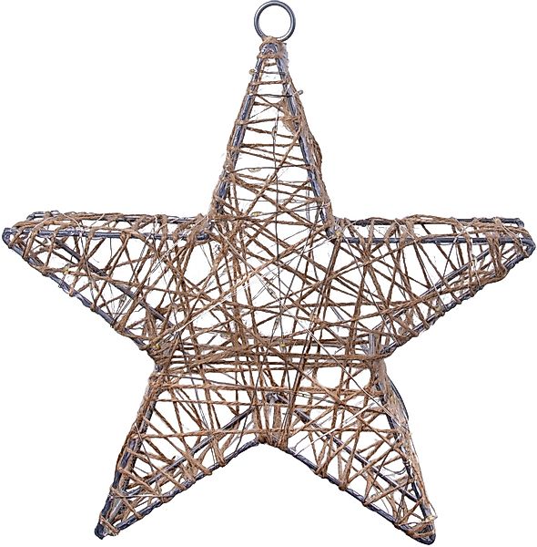 näve Dekolicht »Metallstern, Weihnachtsdeko«, 1 flammig, 2er Set Timer Eise günstig online kaufen