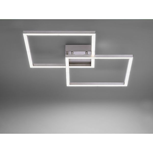 Just Light. LED-Deckenleuchte Lolasmart-Maxi Stahl App-Steuerbar 63 x 63 cm günstig online kaufen