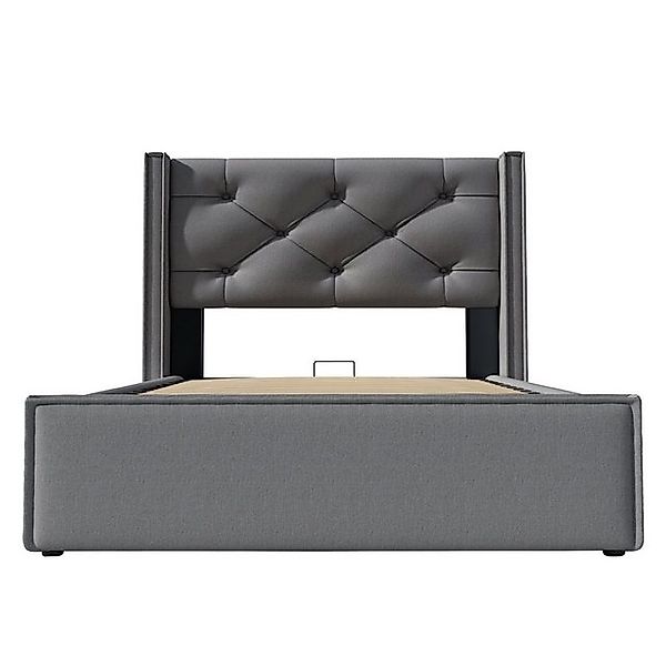 BlingBin Einzelbett Hydraulisch Polsterbett 90x200cm (mit Lattenrost aus Me günstig online kaufen
