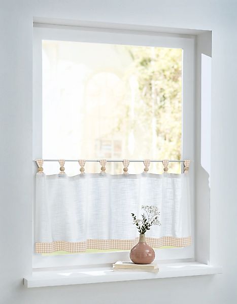 Kutti Scheibengardine "Cottage Panneau" Schlaufen 1 Stk. tlg. Kurzgardine K günstig online kaufen