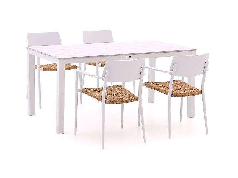 Bellagio Cino/Menzano 160 cm Gartenmöbel-Set 5-teilig stapelbar günstig online kaufen