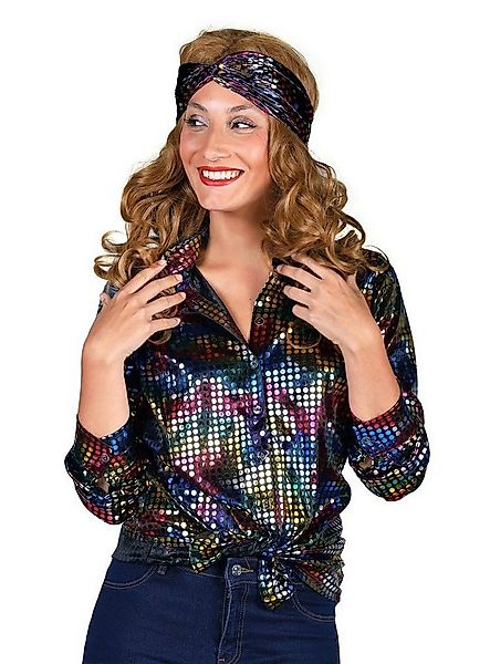 thetru Kostüm Discobluse schwarz, Diese 70er Jahre Bluse macht jeder Discok günstig online kaufen