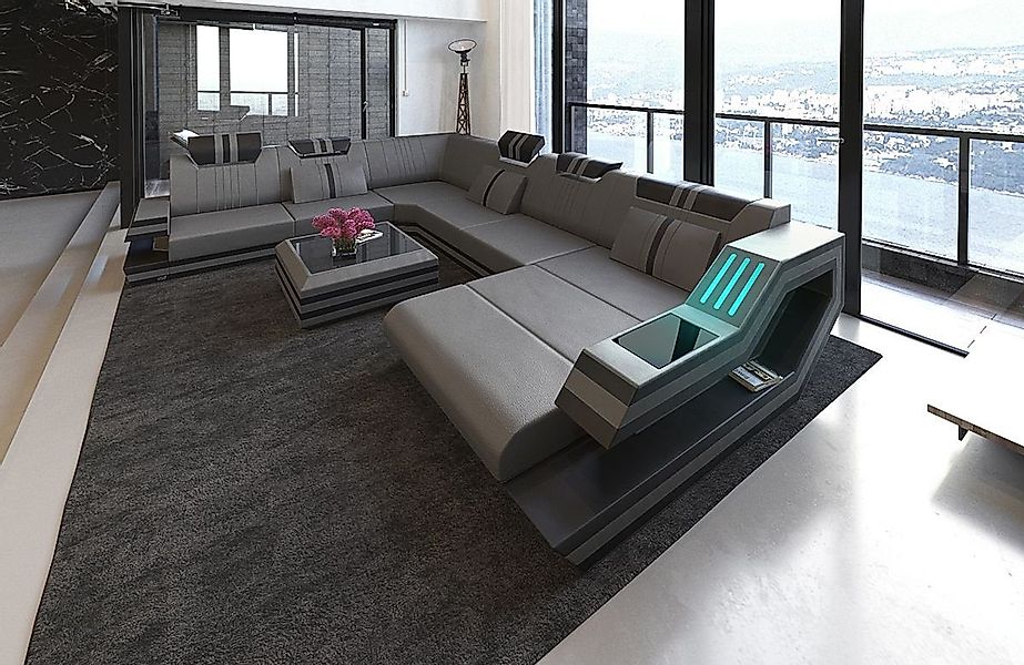 Sofa Dreams Wohnlandschaft Sofa Leder Ledercouch günstig online kaufen