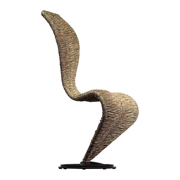 Cappellini - S-Chair Stuhl - Sumpfstroh/Stroh/BxHxT 50x102x42cm/Gestell dun günstig online kaufen