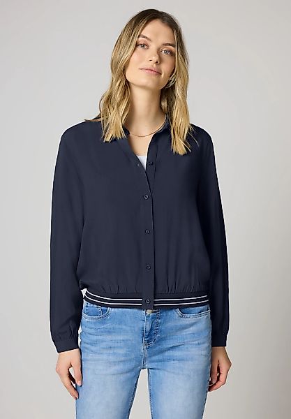 STREET ONE Langarmbluse mit College-Style Details günstig online kaufen