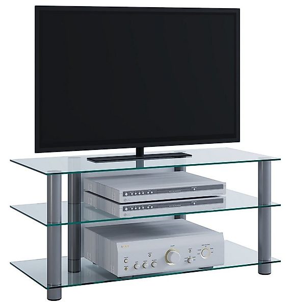 VCM TV-Board TV Möbel Sideboard Fernseh Rack Alu Glas Netasa günstig online kaufen
