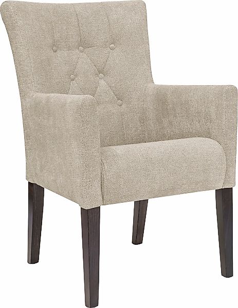 Home affaire Esszimmerstuhl "King" () 1 Stk.Esszimmerstuhl mit Knopfheftung günstig online kaufen