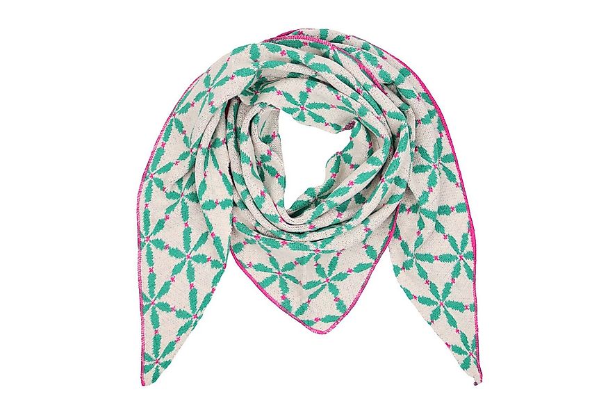 MIRROSI Dreieckstuch kuschliger und warmer Dreiecksschal ca.200x85 cm, (Blu günstig online kaufen