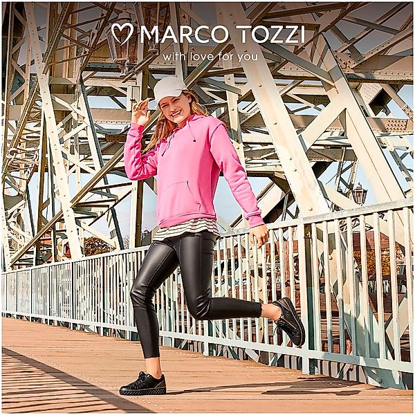 MARCO TOZZI Plateausneaker, Freizeitschuh, Halbschuh, Schnürschuh mit seitl günstig online kaufen