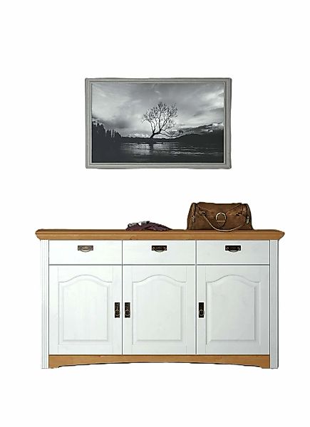 Home affaire Kommode "Konrad" aus massiver Kiefer, Breite 156 cm, mit Schub günstig online kaufen