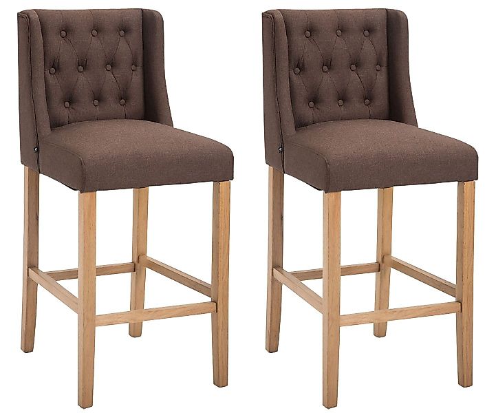 CLP Barhocker Cassandra Stoff (2er Set, günstig online kaufen