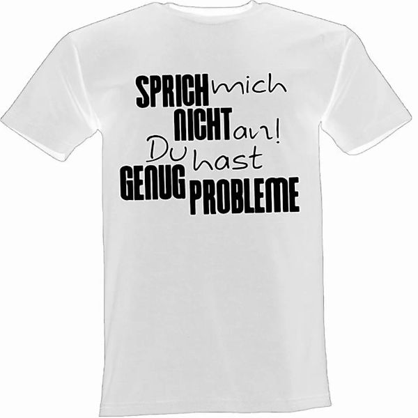 Lustige & Witzige T-Shirts T-Shirt T-Shirt Sprich mich nicht an Fun-Shirt L günstig online kaufen