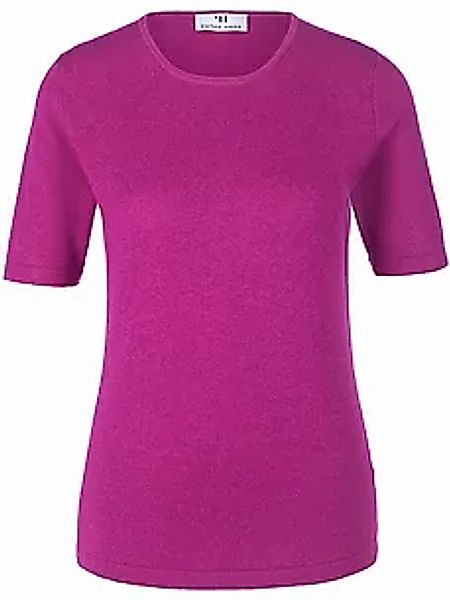 Rundhals-Pullover aus Seide Kaschmir Peter Hahn Seide/Kaschmir pink günstig online kaufen